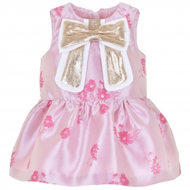 [brand] Guilded Bow Shift Dress & Bloomers